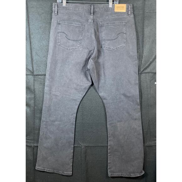 Levi Strauss Signature Women Jeans Black Heritage High Rise Kick Boot Stretch 16 - Picture 10 of 13